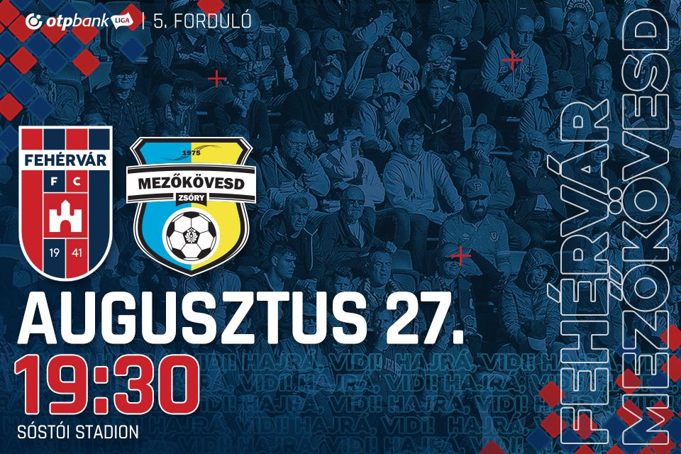 Vasárnap este fél nyolckor játszik a Vidi a Mezőkövesd ellen